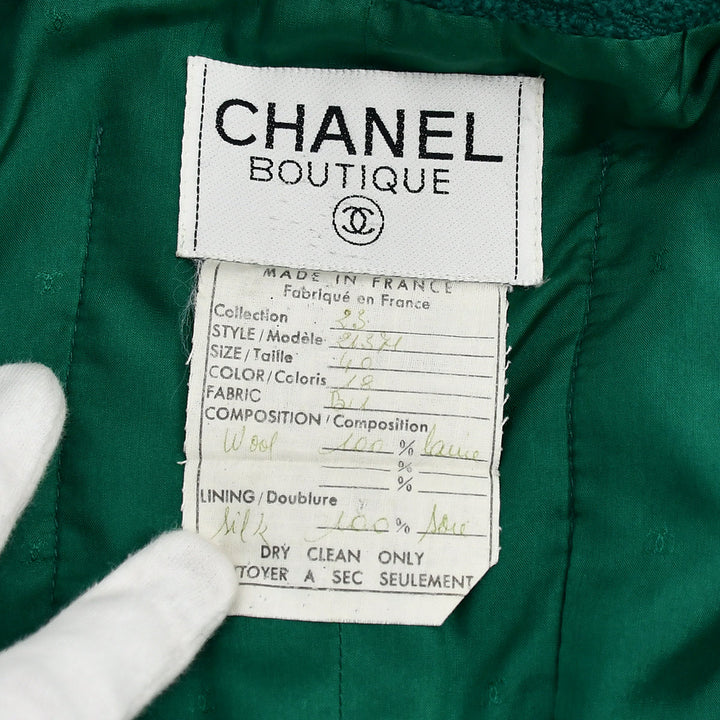 Top Quality Chanel Double Breasted Jacket Green 23 #40