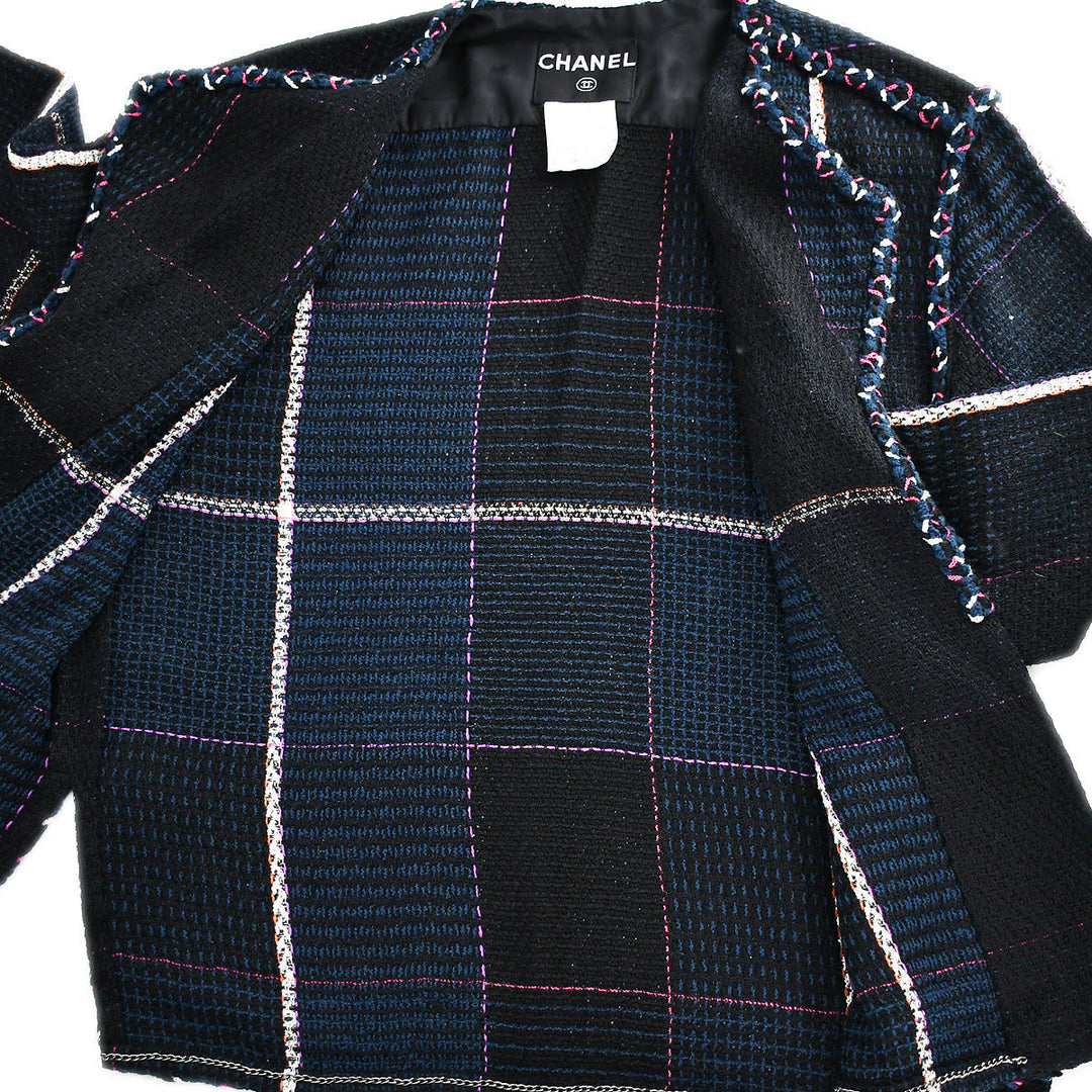 Top Quality Chanel Cruise 2007 tweed open-front jacket skirt suit #36 #40