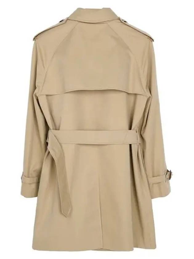 Burberry Short Gabardine Trench Coat Honey
