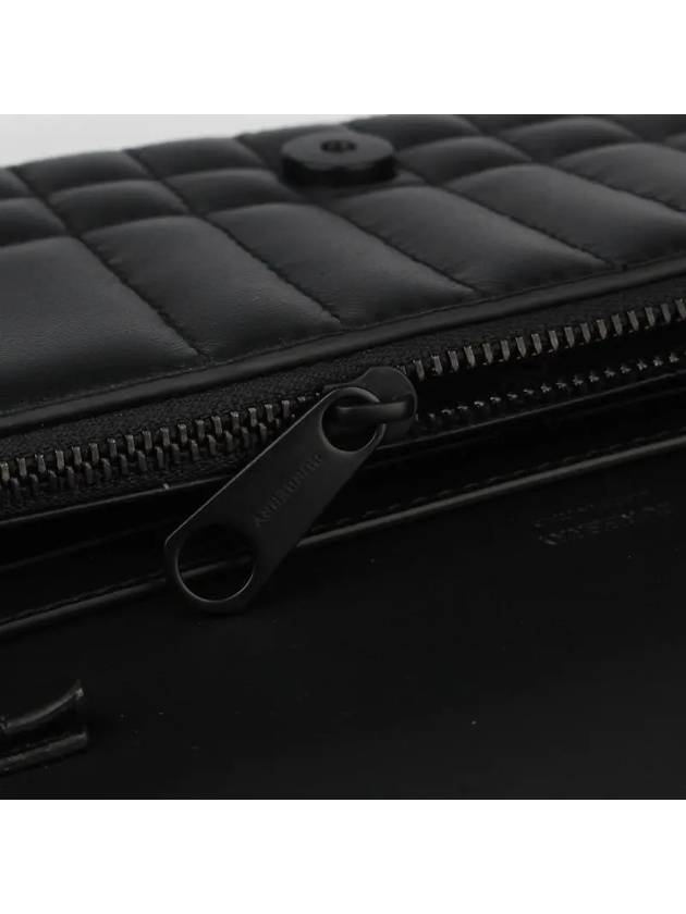 Burberry WoMen's Lola Detachable Strap Quilted Leather Long Wallet Black