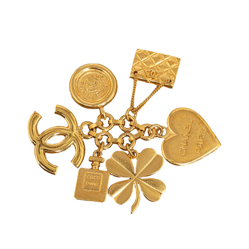 Top Quality Chanel Heart Clover Matrasse Coco Medal Brochure Gold   CHANEL