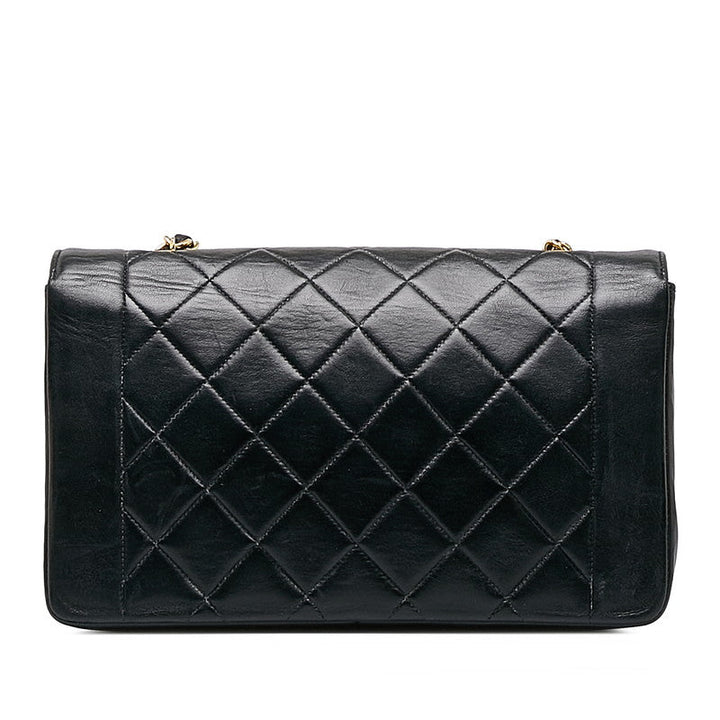 Top Quality Chanel Matrases Cocomark Diana 25 Chain houlder Bag Black Leather  Chanel