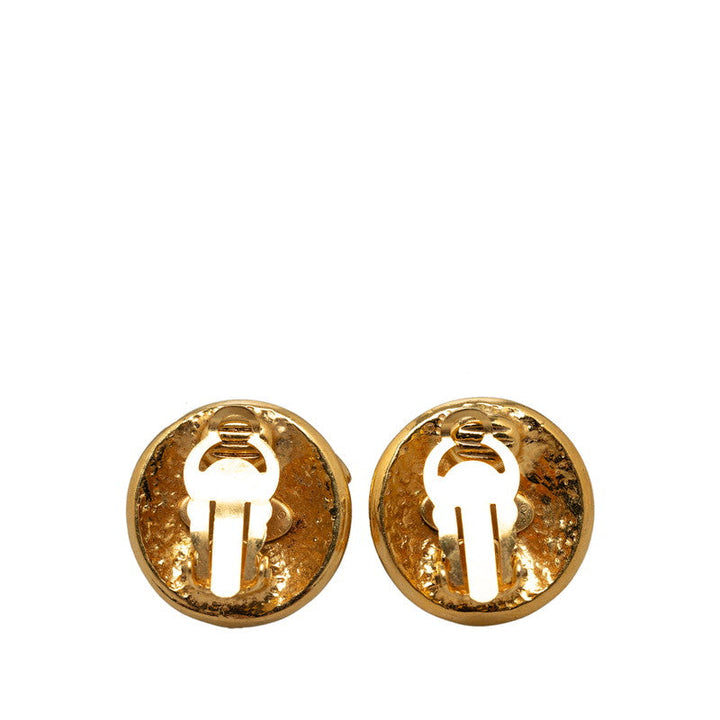 Top Quality Chanel Vintage Cocomark Drop Earring Gold  Lady Chanel