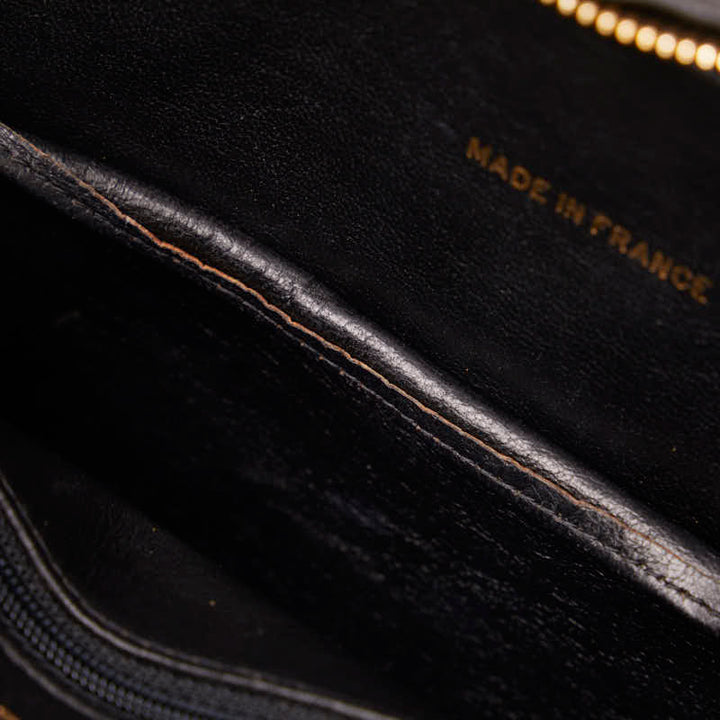 Top Quality Chanel Vintage Tassel Flap Shoulder Bag in Lambskin Black