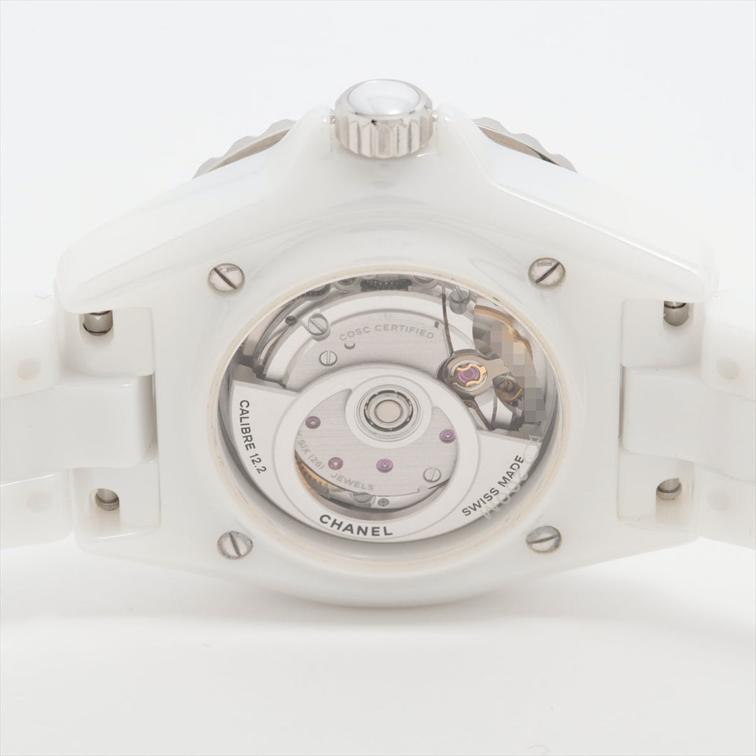 Top Quality Chanel J12 H5699 SSCE AT White Writing s