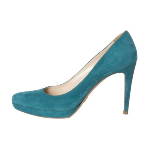 Prada Suede Platform Pumps