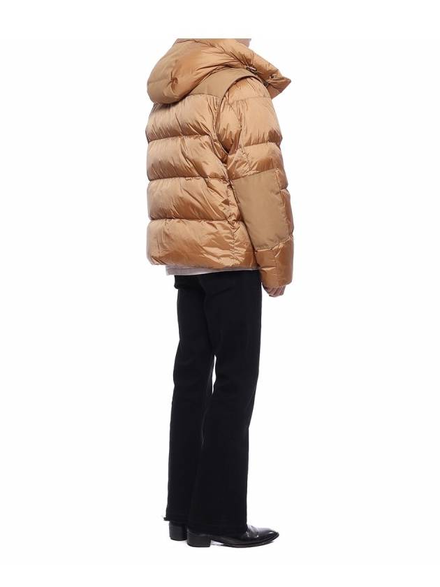 Burberry Detachable Sleeve Hooded Padding Beige