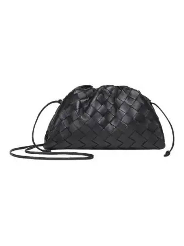 Bottega veneta Intrecciato Mini Pouch Bag Black
