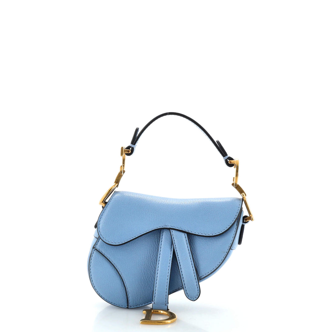 Top quality Dior Saddle Handbag Leather Micro