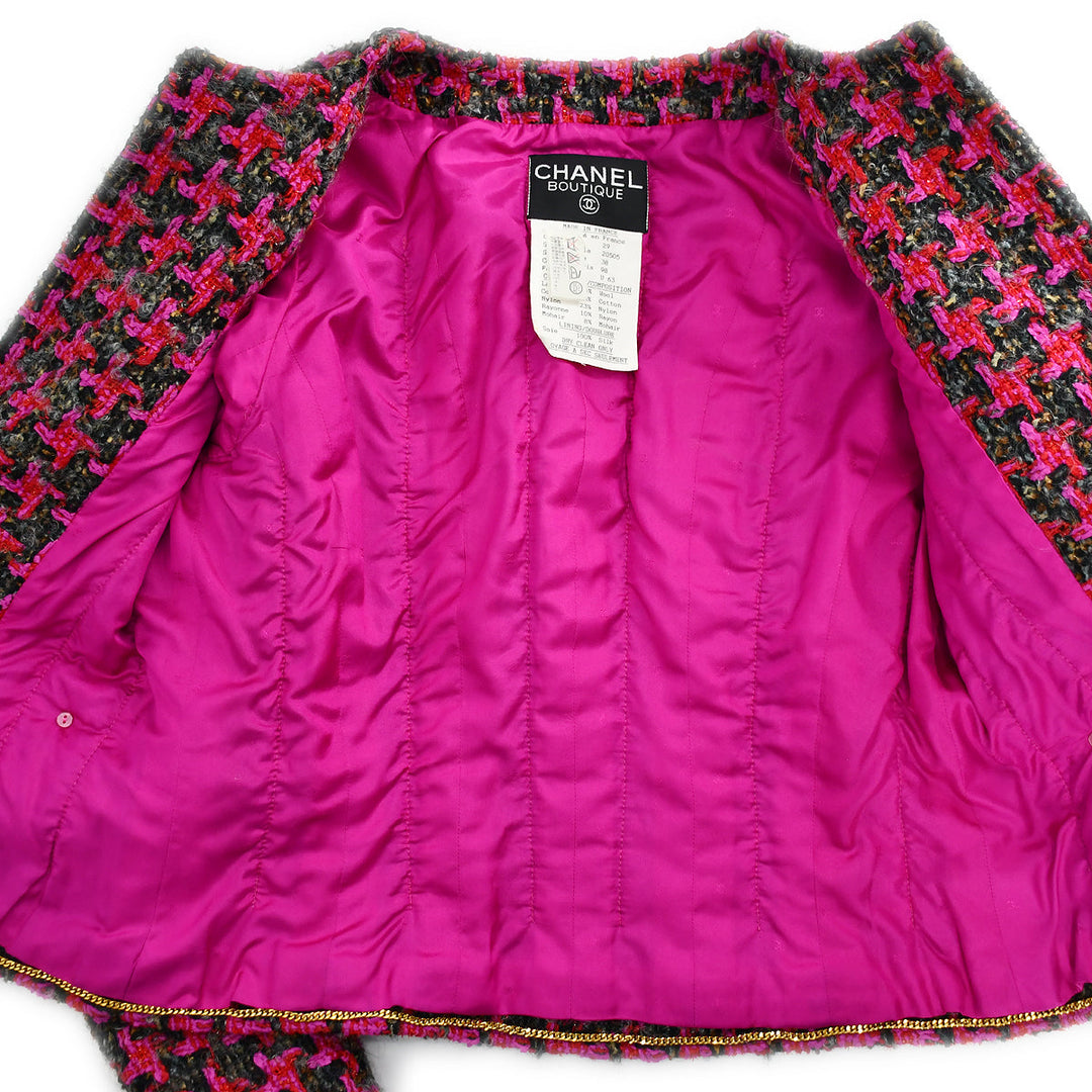 Top Quality Chanel Setup Suit Jacket Skirt Black