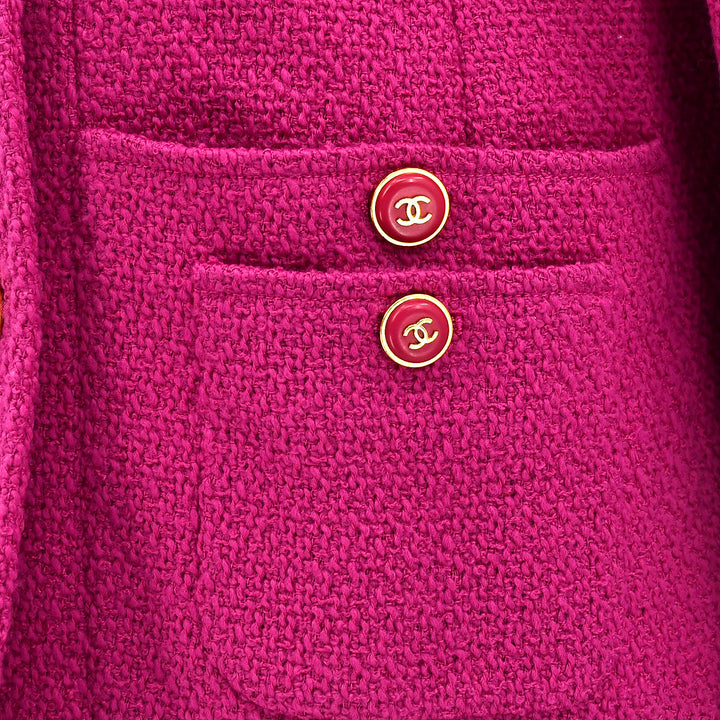 Top Quality Chanel Double Breasted Jacket Pink 95A #40