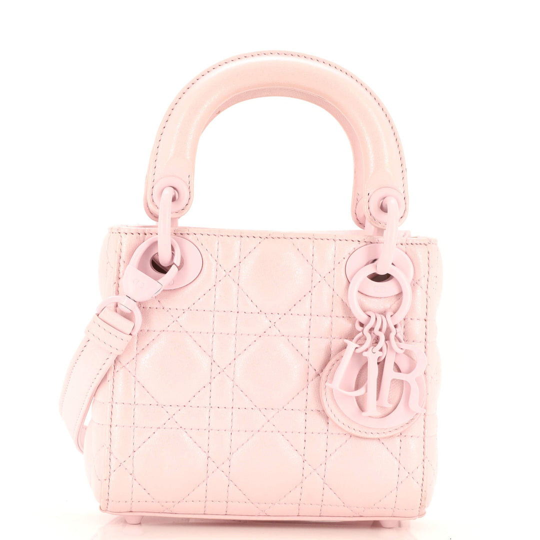 Top quality Dior Lady Top quality Dior Bag Cannage Quilt Iridescent Leather Micro