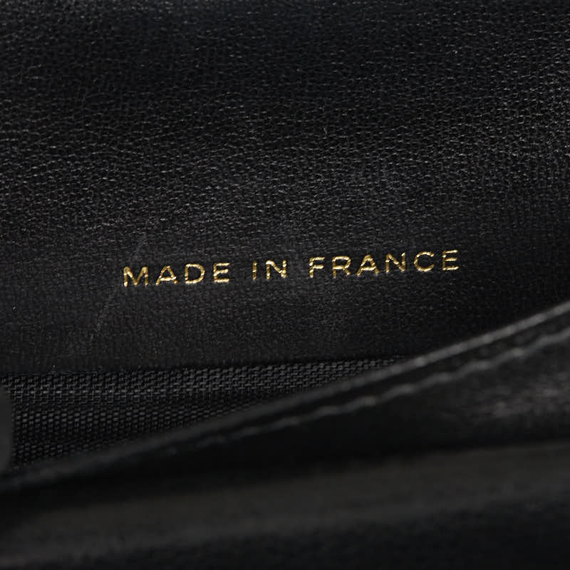 Top Quality Chanel Double Folded Wallet Caviar Skin/Leather Black  Caviar