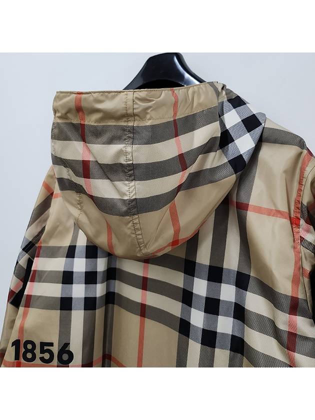 Burberry Men's Horseferry Print Check Hoodie Zip-up Beige