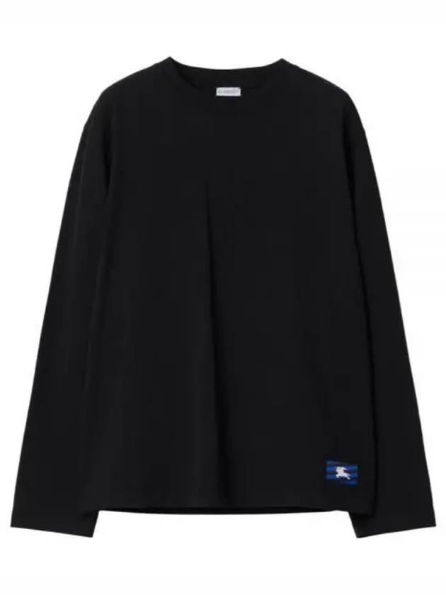 Burberry Cotton Long Sleeve T-Shirt Black