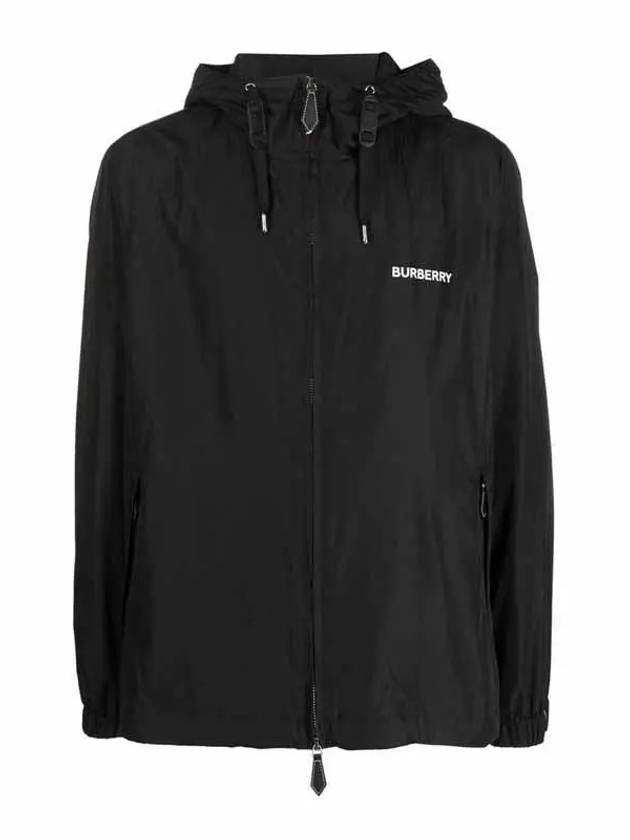 Burberry Men's Horseferry Logo Hooded Jacket Black
