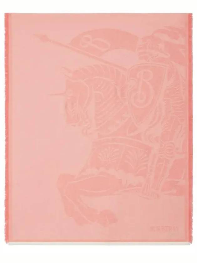 Burberry EKD Intarsia Knit Scarf Pink
