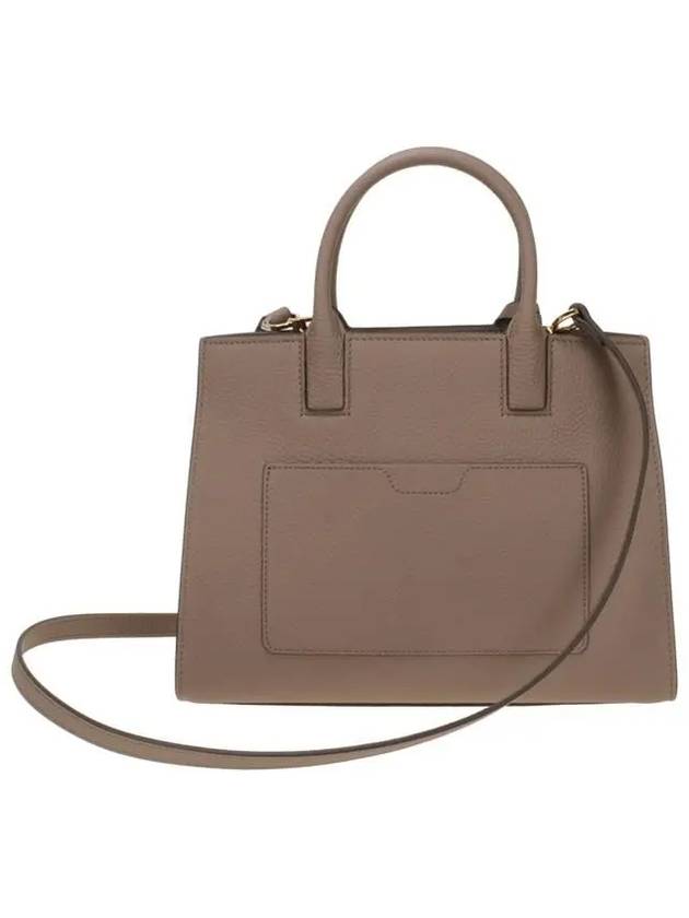 Burberry Mini Frances Tote Bag Light Saddle Brown