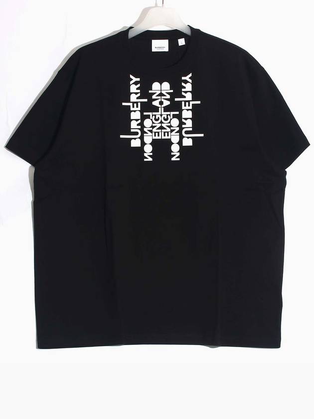 Burberry Logo Print Short Sleeve T-Shirt Black