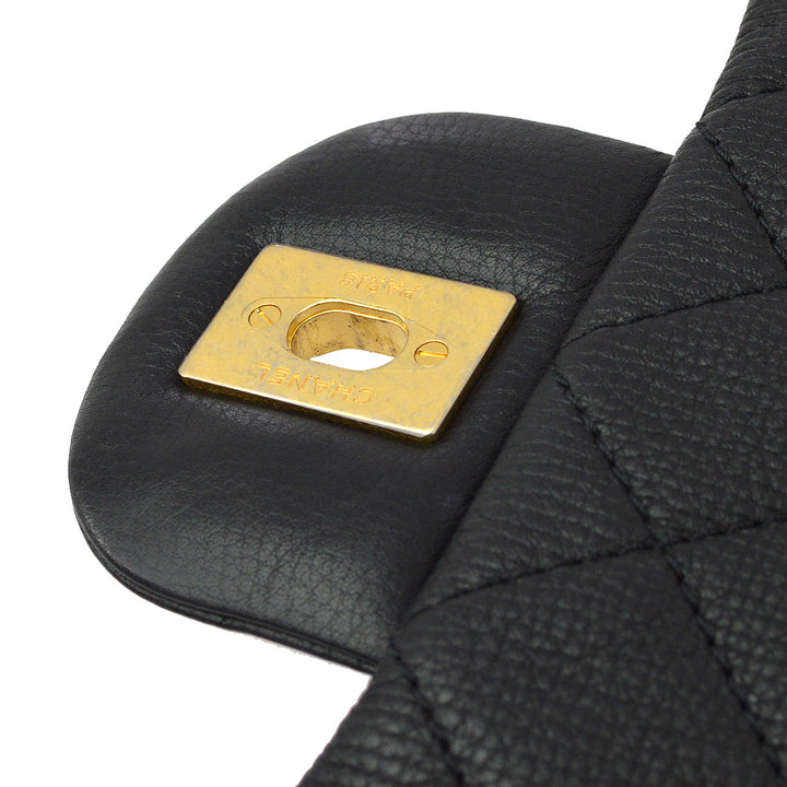 Top Quality Chanel Black Calfskin XXL Single Flap Shoulder Bag