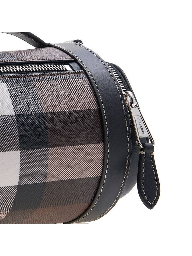 Burberry Sound Check Print Leather Cross Bag Dark Birch Brown