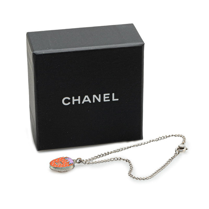 Top Quality Chanel Coco Mark Strawberry Bracelet Silver Red