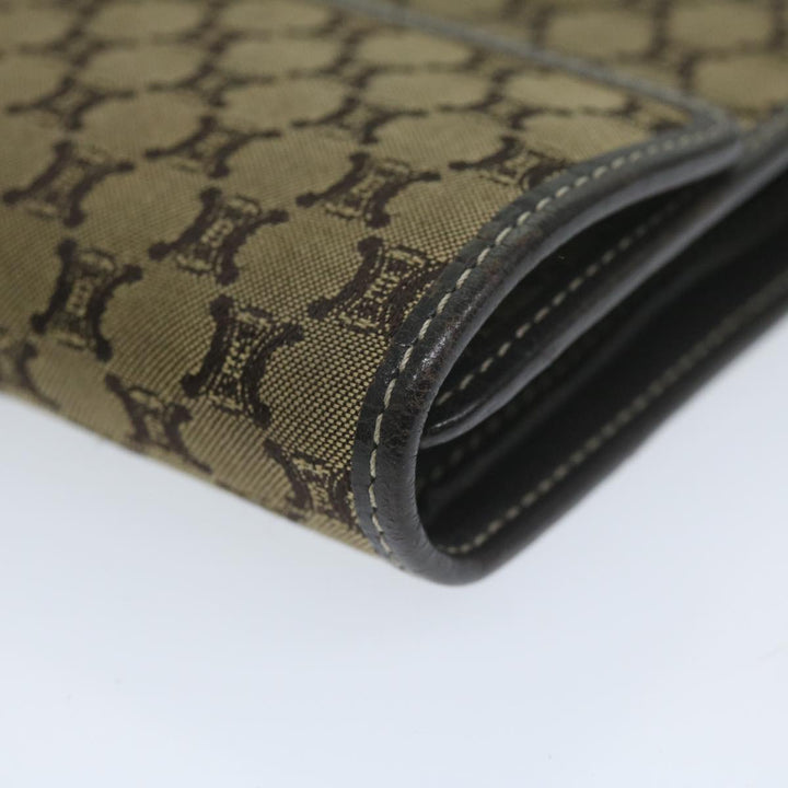 Celine Macadam Canvas Wallet Beige  ai707