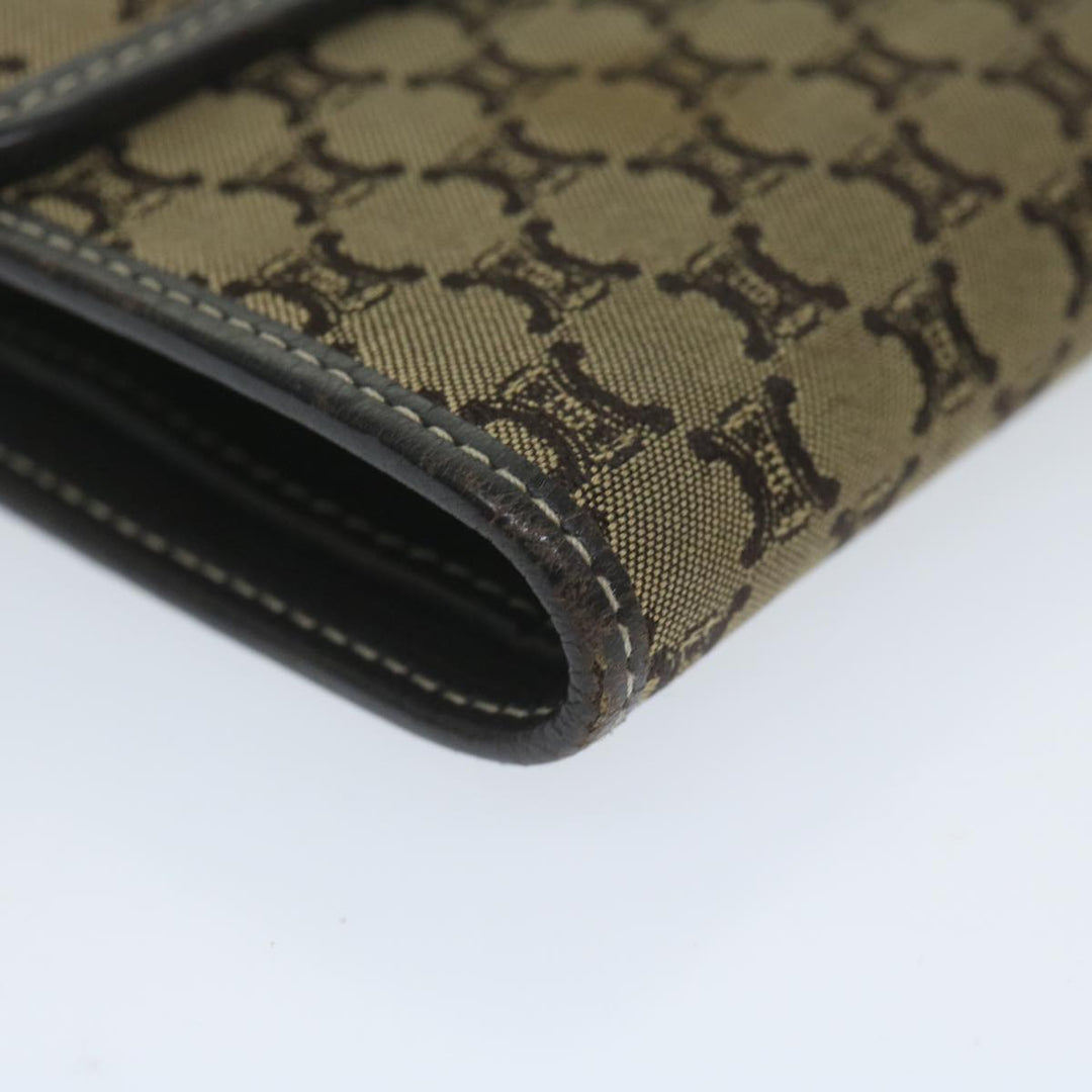 Celine Macadam Canvas Wallet Beige  ai707