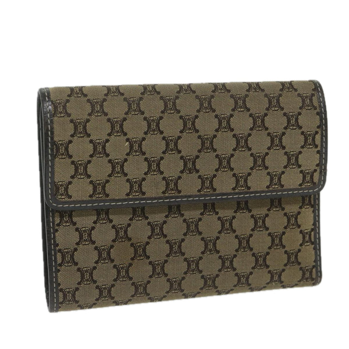 Celine Macadam Canvas Wallet Beige  ai707