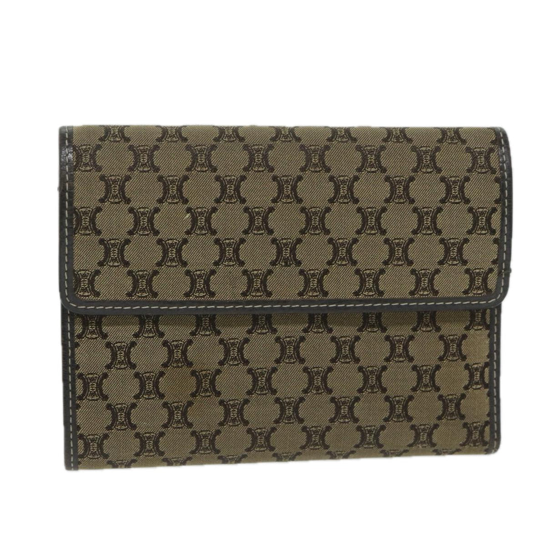 Celine Macadam Canvas Wallet Beige  ai707