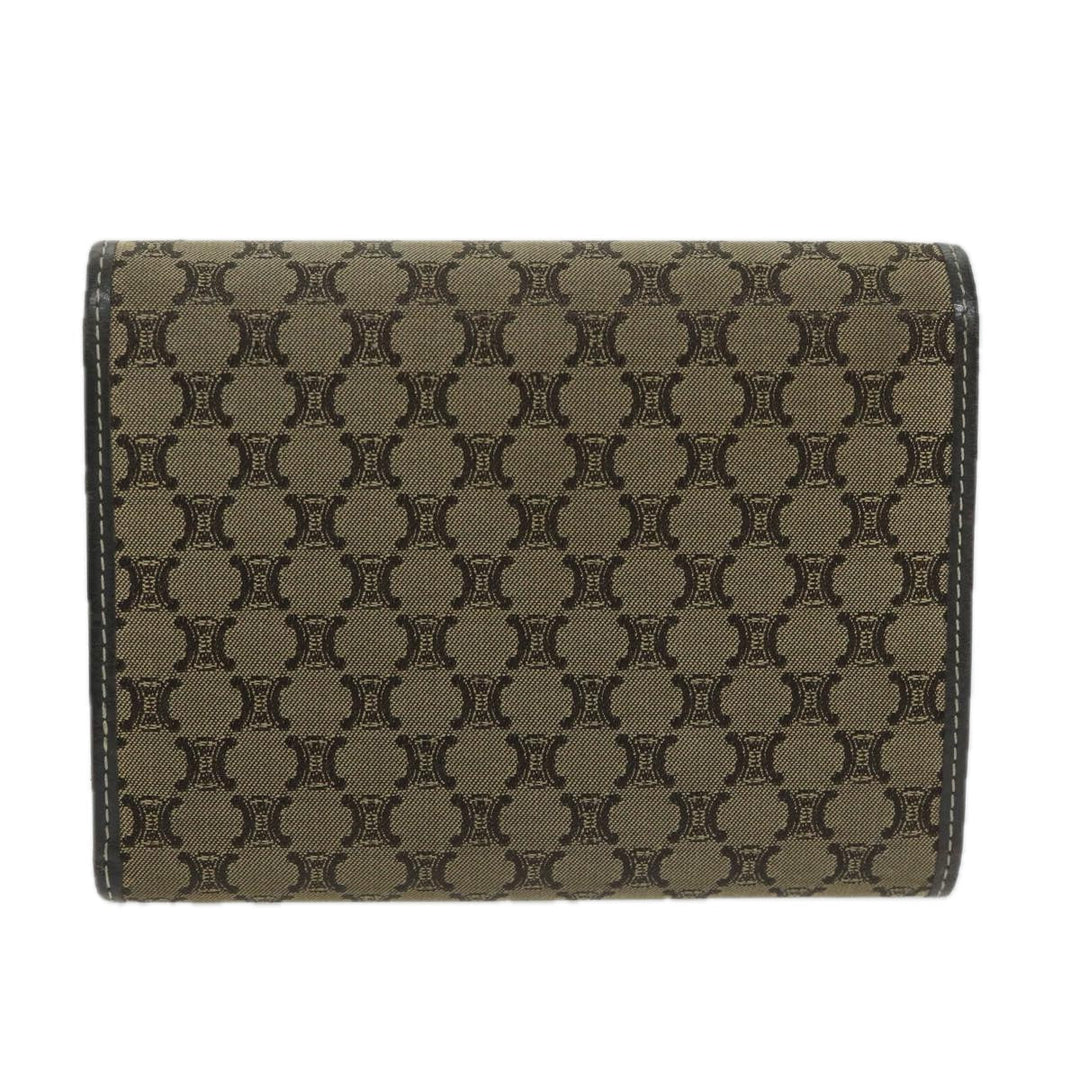 Celine Macadam Canvas Wallet Beige  ai707