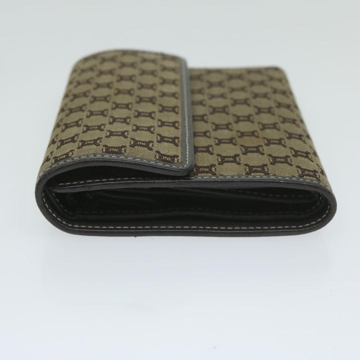 Celine Macadam Canvas Wallet Beige  ai707