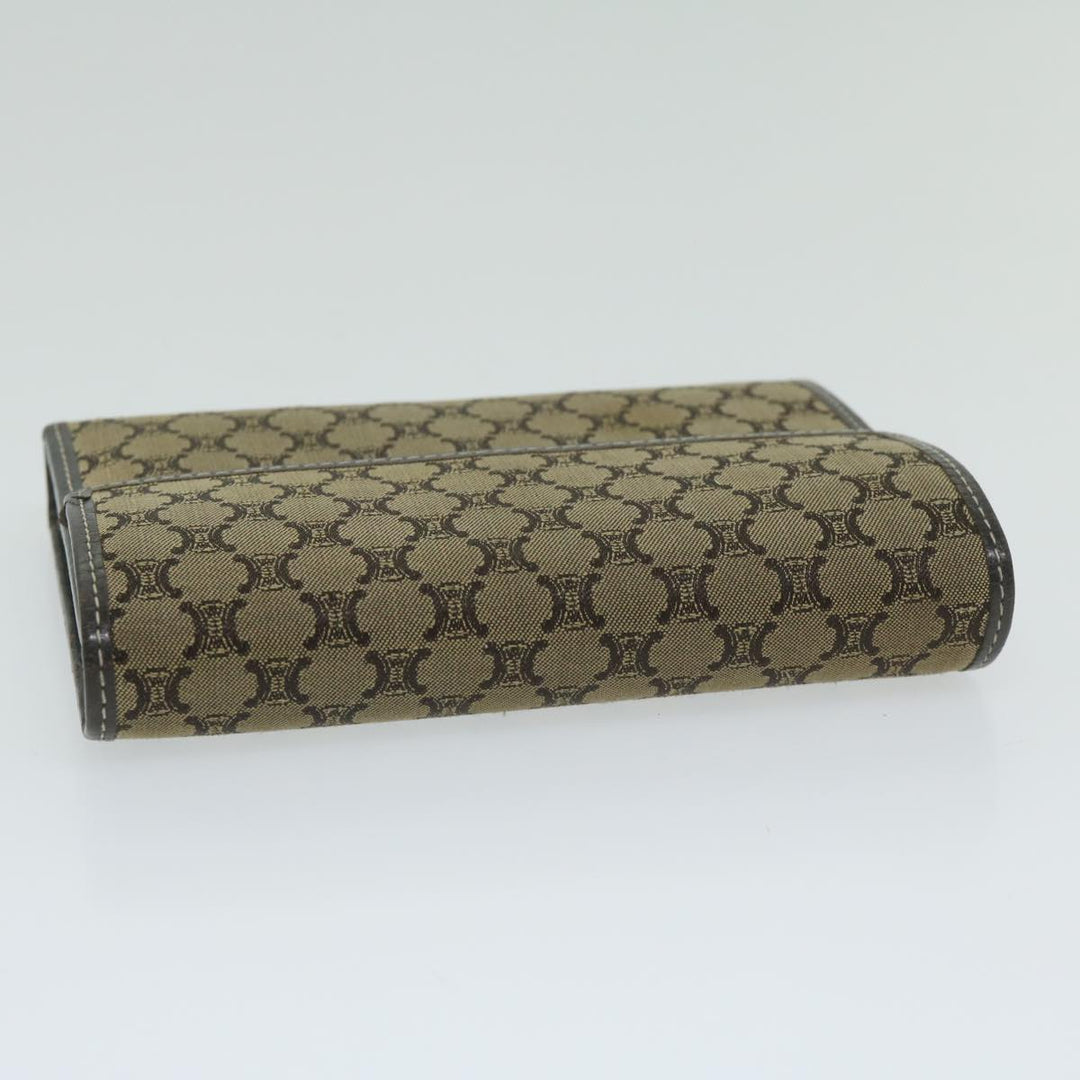 Celine Macadam Canvas Wallet Beige  ai707