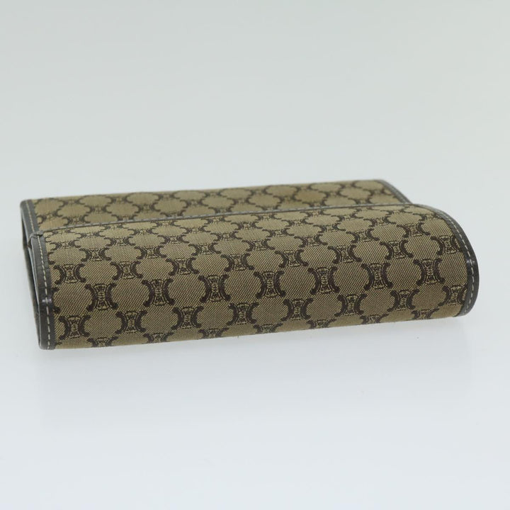 Celine Macadam Canvas Wallet Beige  ai707