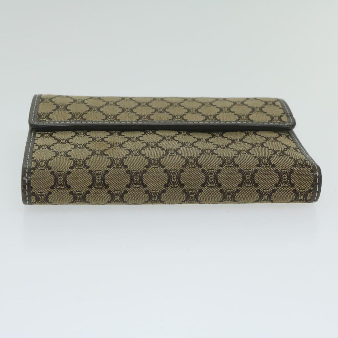 Celine Macadam Canvas Wallet Beige  ai707