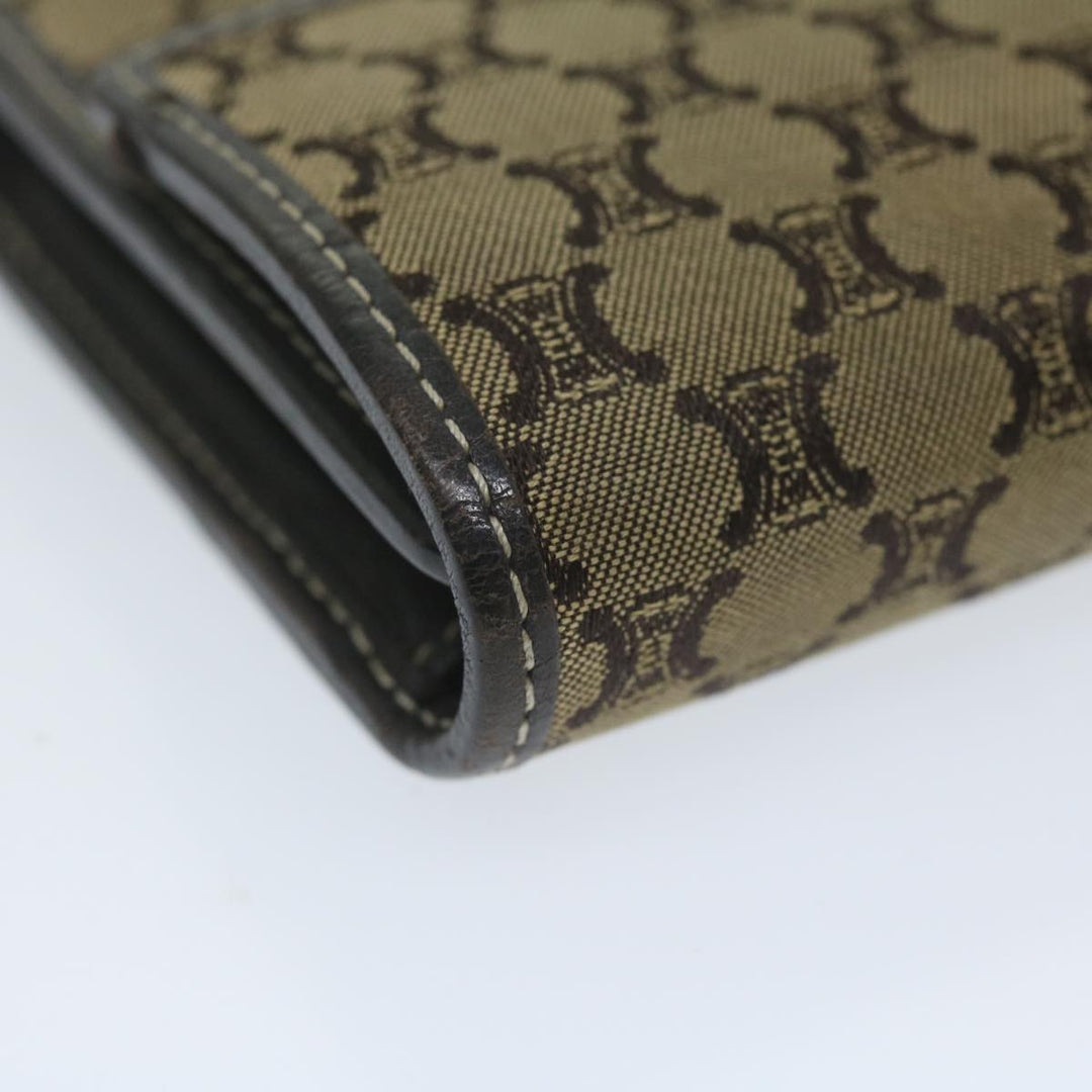 Celine Macadam Canvas Wallet Beige  ai707