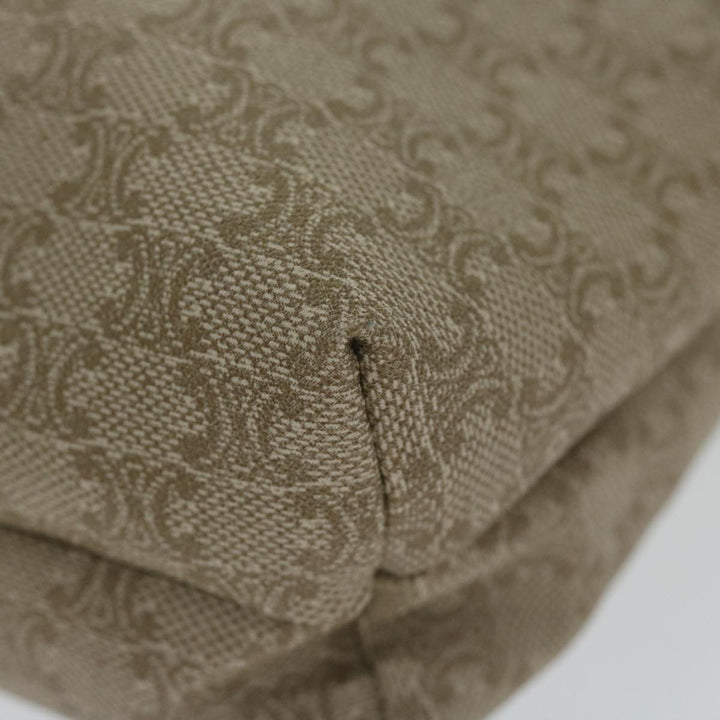 Celine Macadam Canvas Drawstring Pouch Beige  ai715