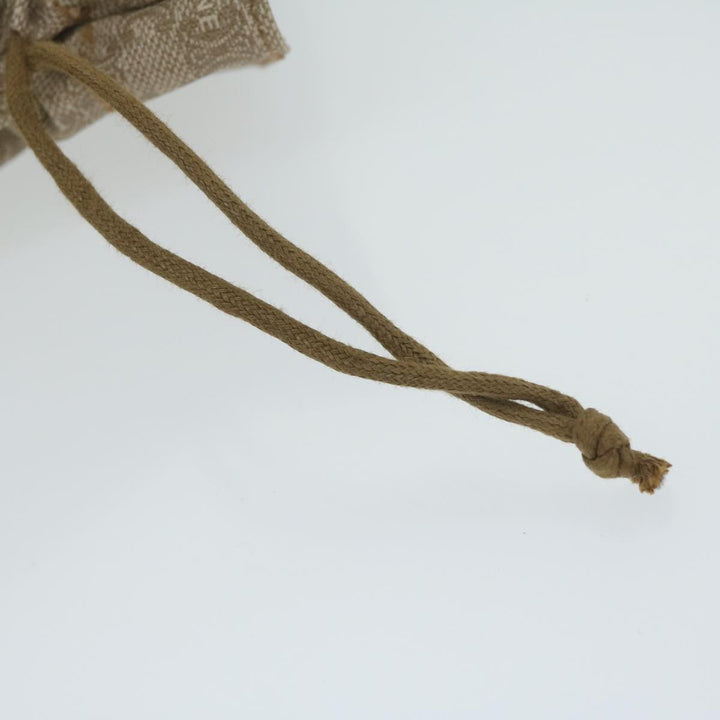 Celine Macadam Canvas Drawstring Pouch Beige  ai715