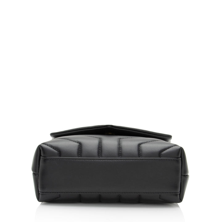 Saint Laurent Matelasse Calfskin Monogram LouLou Toy Crossbody (SHF-yd38W0)