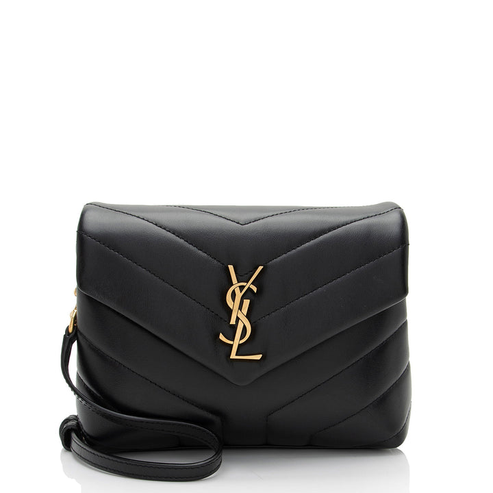 Saint Laurent Matelasse Calfskin Monogram LouLou Toy Crossbody (SHF-yd38W0)