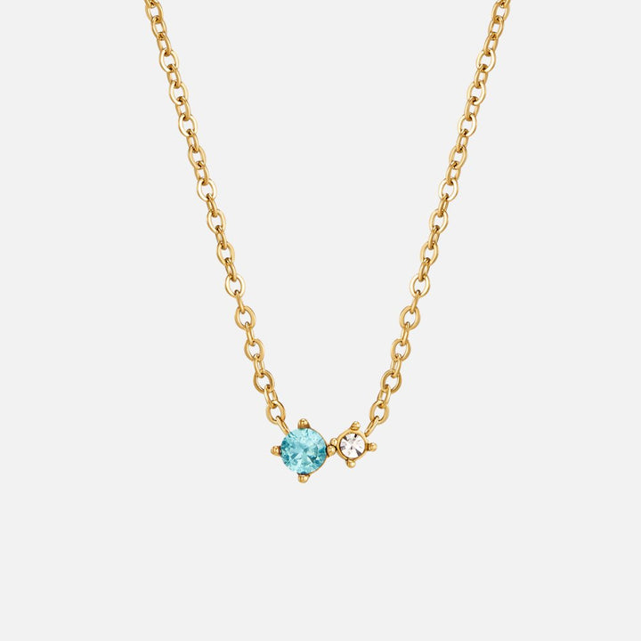 Alea Crystal Birthstone Necklace