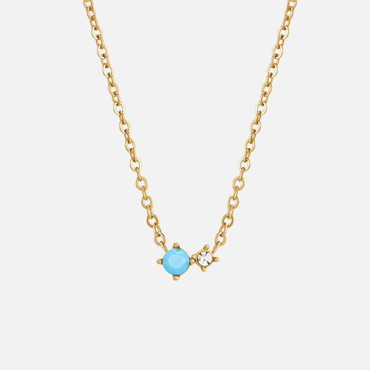 Alea Crystal Birthstone Necklace