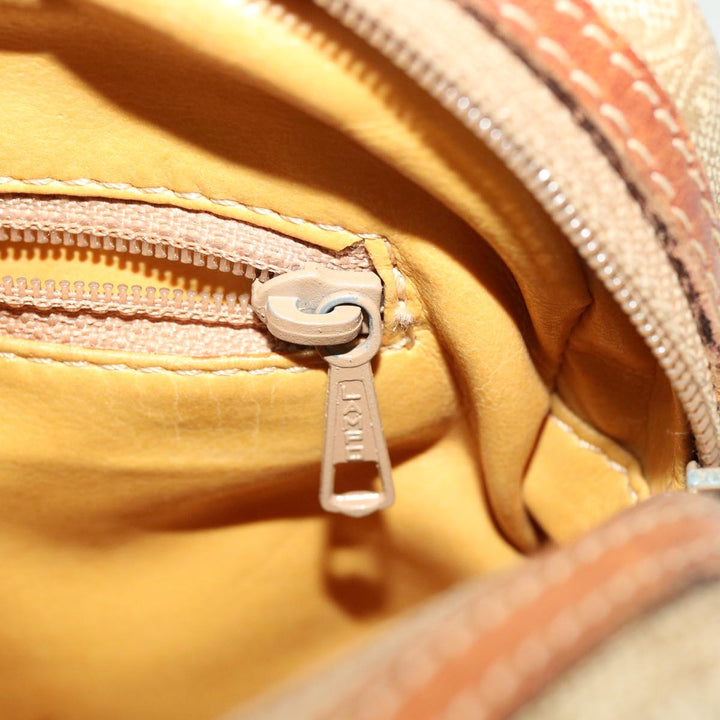 Celine Macadam Canvas Shoulder Bag Beige  am3110