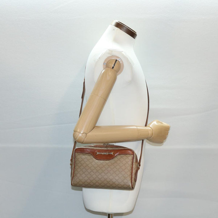 Celine Macadam Canvas Shoulder Bag Beige  am3110