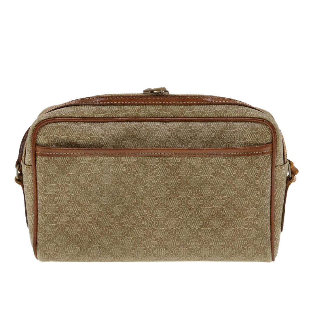 Celine Macadam Canvas Shoulder Bag Beige  am3110