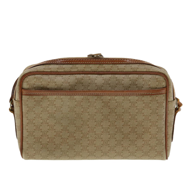 Celine Macadam Canvas Shoulder Bag Beige  am3110
