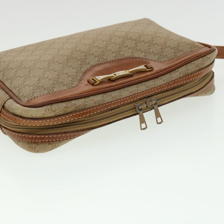 Celine Macadam Canvas Shoulder Bag Beige  am3110