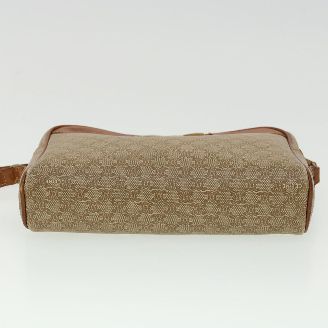 Celine Macadam Canvas Shoulder Bag Beige  am3110