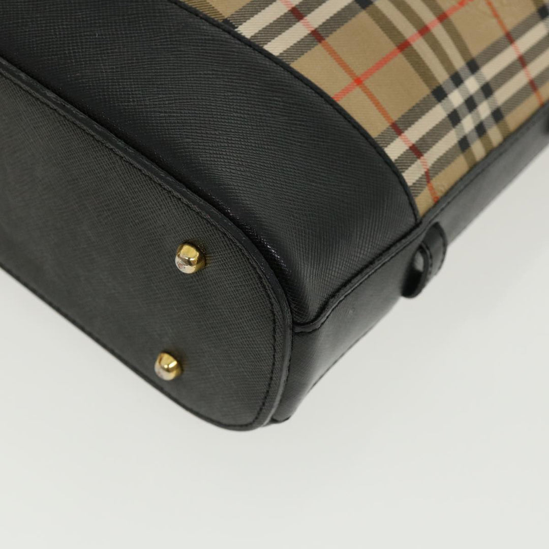 Burberry Nova Check Shoulder Bag Beige Auth am3155