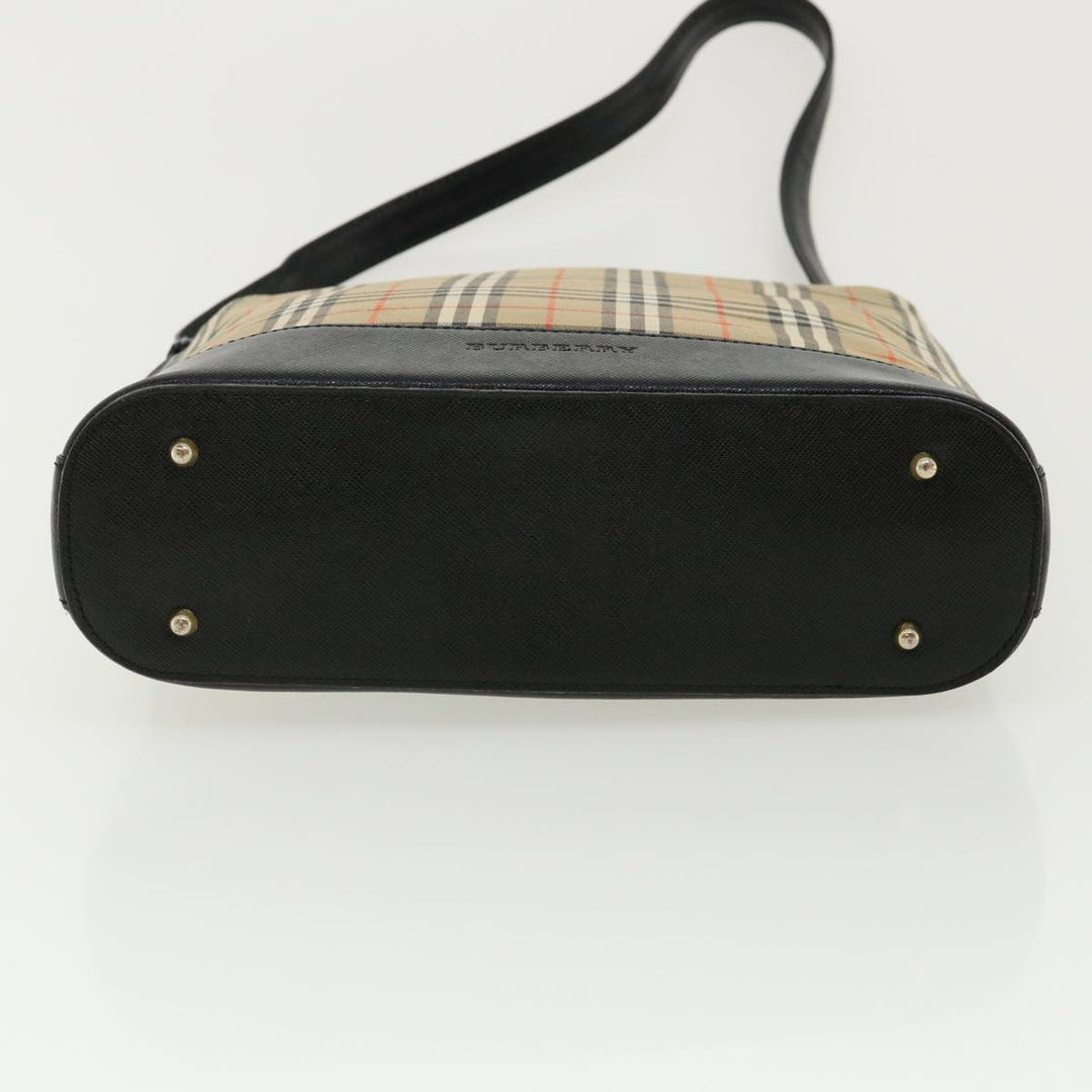 Burberry Nova Check Shoulder Bag Beige Auth am3155